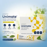 Unicity Unimate® Ultra-Concentrated Yerba Mate Drink Mix – Natural Lemon Flavor | 30 Stick Packs